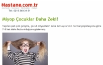 hastane.com.tr Miyop Çocuklar Daha Zeki! 16.01.2011